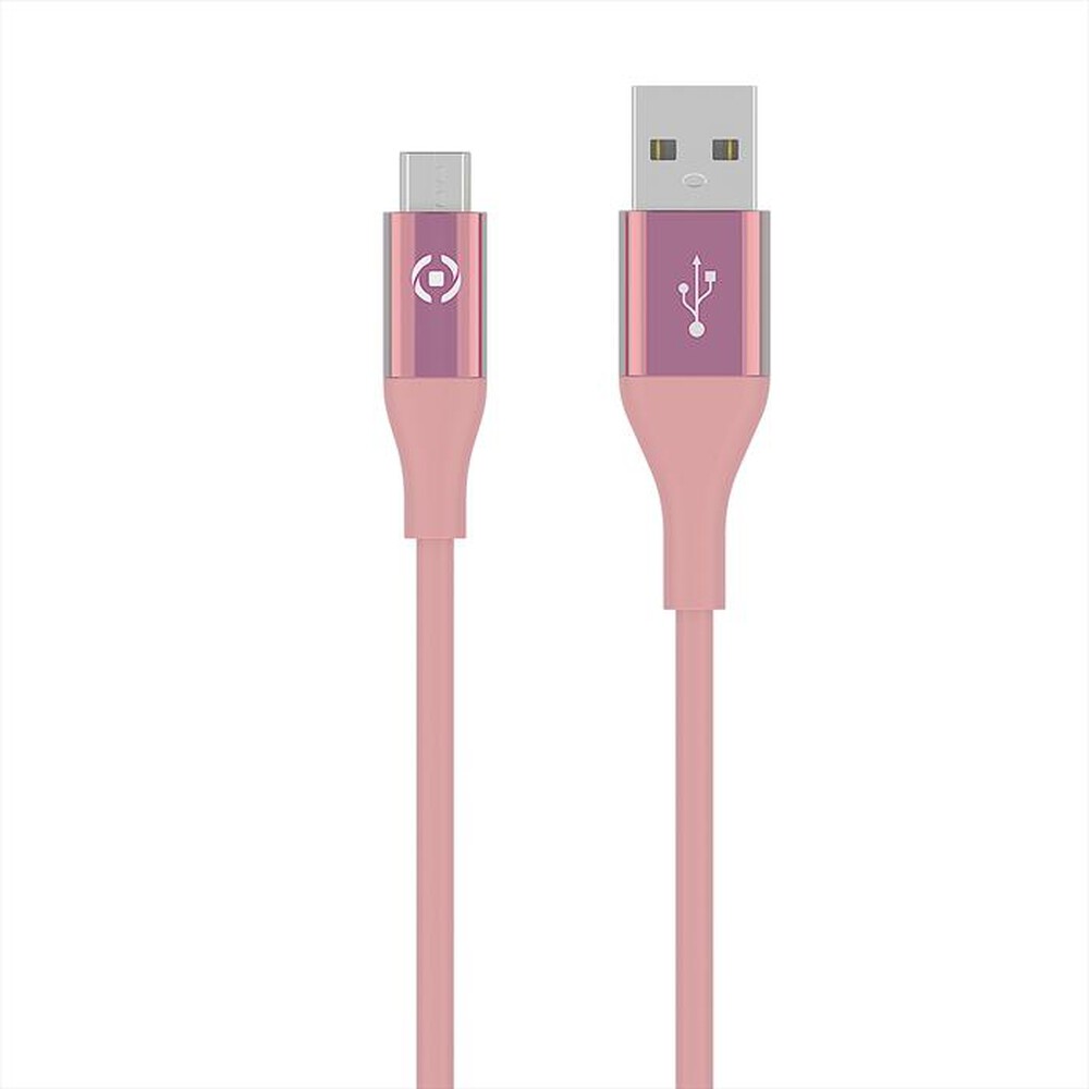 "CELLY - USBMICROCOLORPK CAVO USB MICRO-Rosa/Silicone"