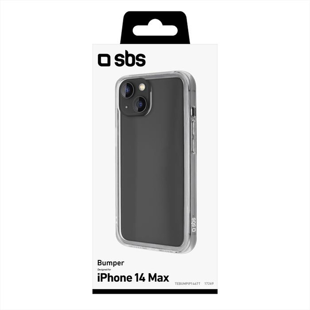 "SBS - Cover Bumper TEBUMPIP1467T per iPhone 14  Plus-Trasparente"
