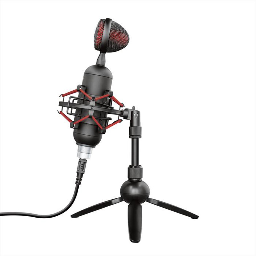 "TRUST - GXT244 BUZZ STREAMING MICROPHONE-Black/Red"