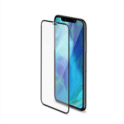 CELLY - 3D GLASS IPHONE XS MAX BLACK-Trasparente/Vetro
