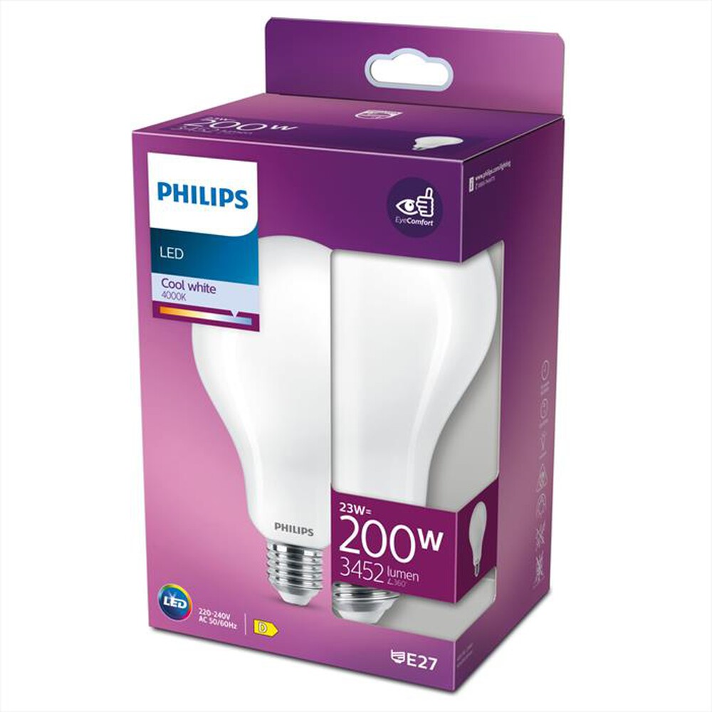 "PHILIPS - LED GOCCIA VETRO SMERI 200W E27 4000K NON-DIM"