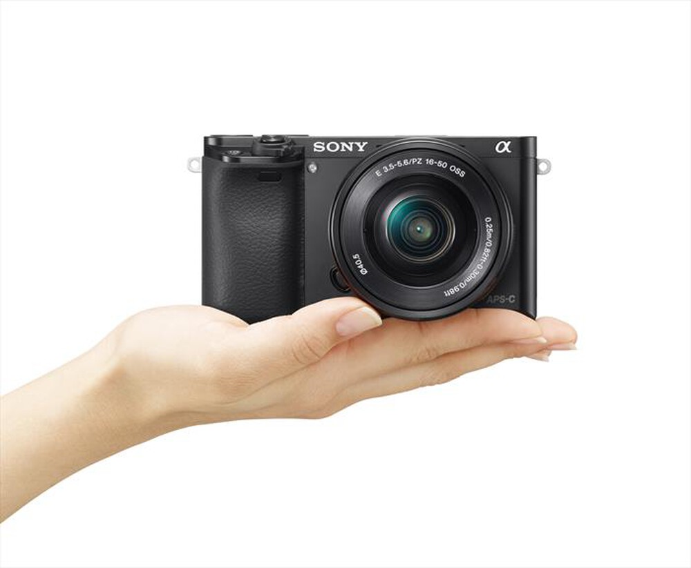 "SONY - Alpha ILCE6000LB-black"