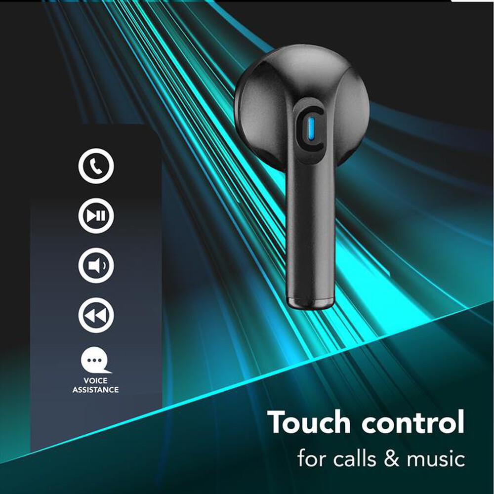 Immagine del prodotto CELLULARLINE - Auricolari TWS WAVY CAPSULE-Nero