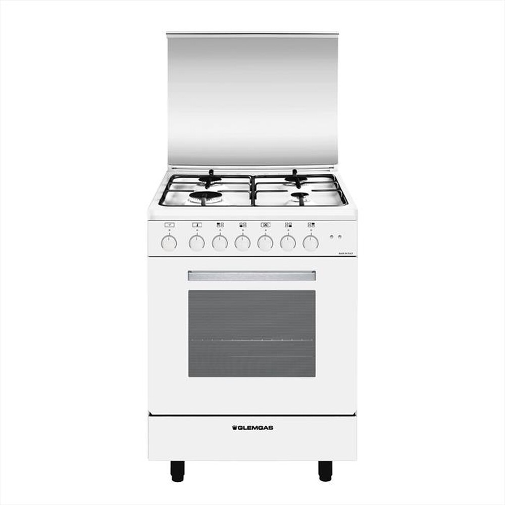 "GLEM GAS - Cucina a gas A654MX6 Classe A-Bianco"