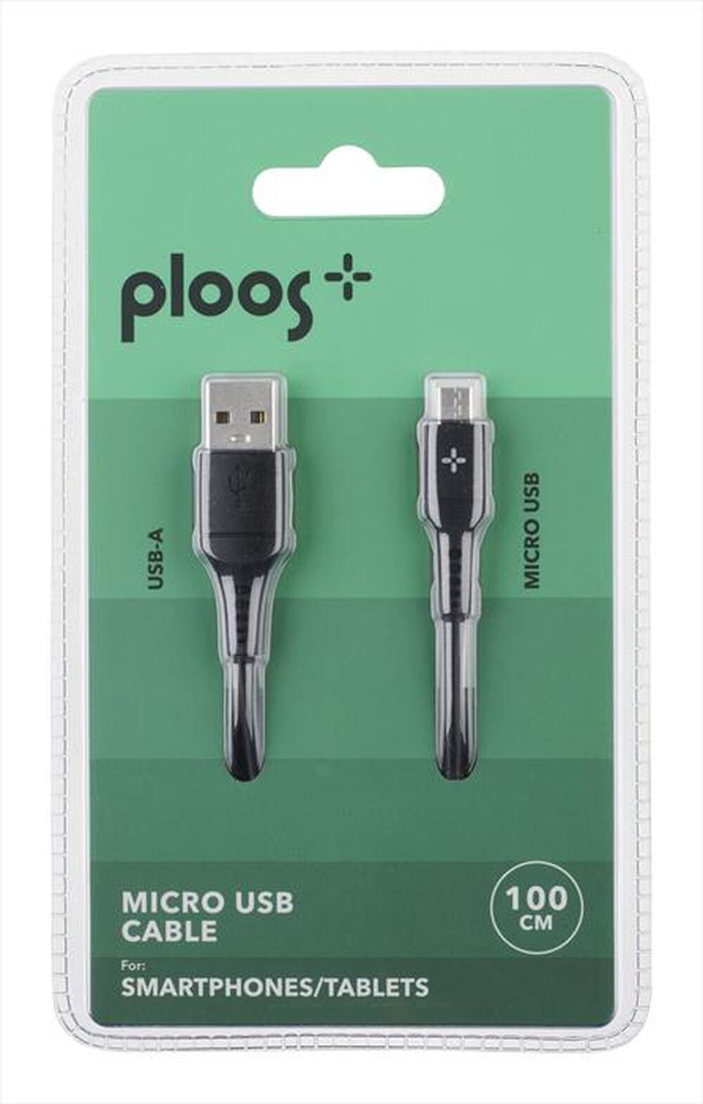 Immagine del prodotto PLOOS - CABLE 100CM - MICRO USB-Nero