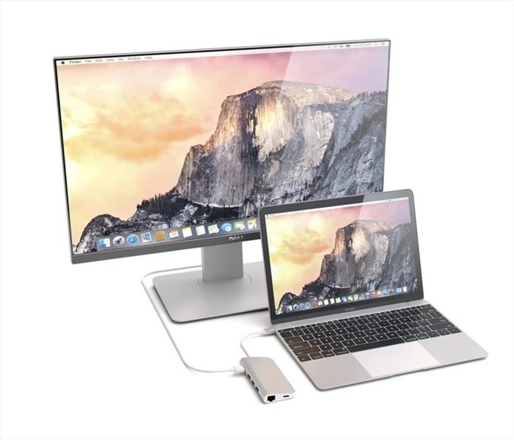 Immagine del prodotto SATECHI - ADATTATORE USB-C MULTI-PORTA 4K ETHERNET-SILVER