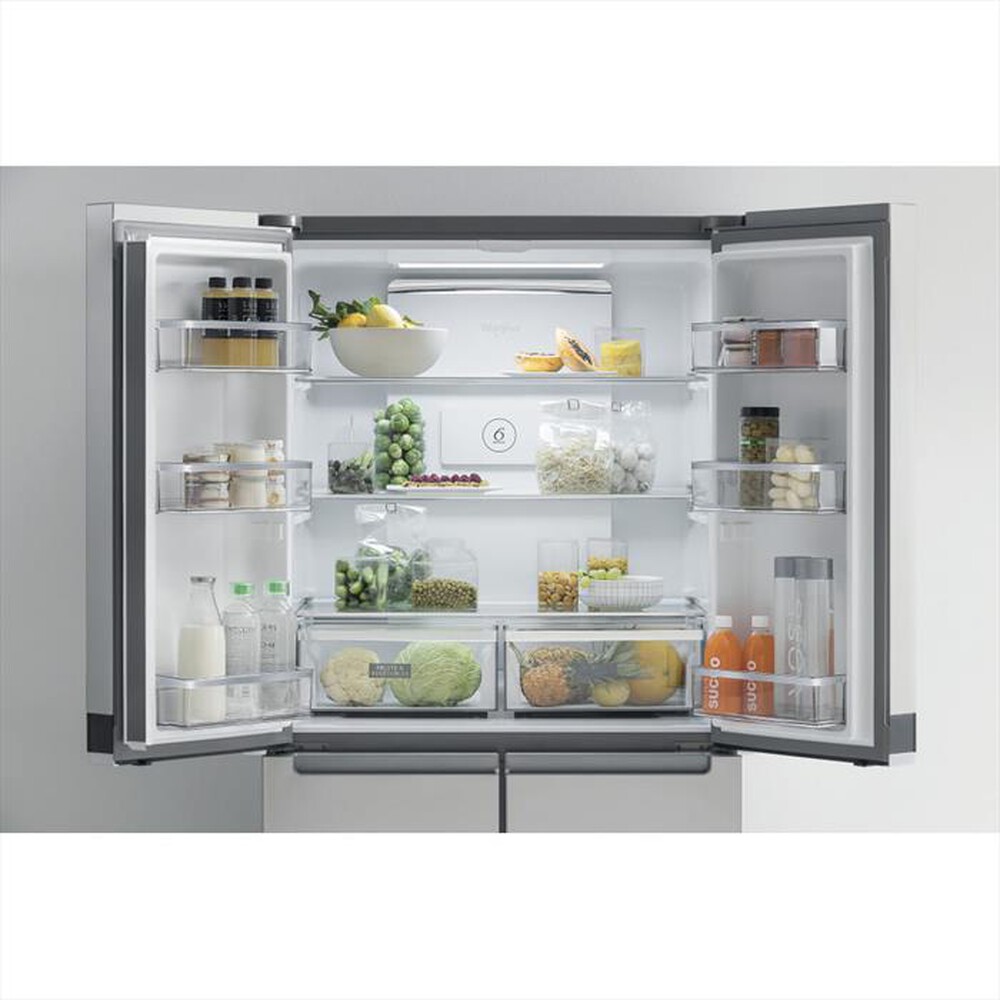 "WHIRLPOOL - Frigorifero 3 e più porte WQ9 B1L Classe F 677lt-Acciaio inossidabile"