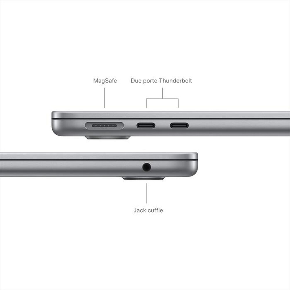 "APPLE - MACBOOK AIR 13'' M3 CORE 8 CPU CORE 8 GPU 256GB-Grigio Siderale"