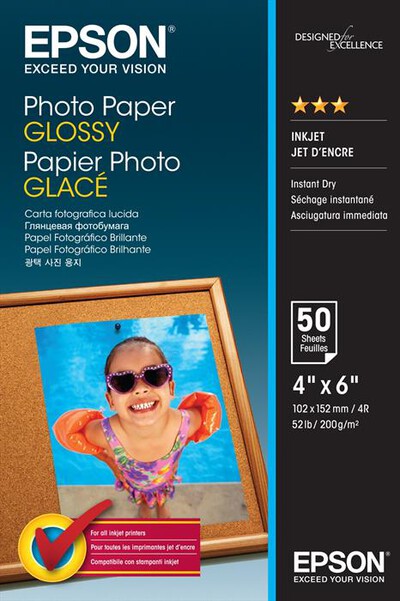 EPSON - PHOTO PAPER GLOSSY 10X15CM 50 SHEET