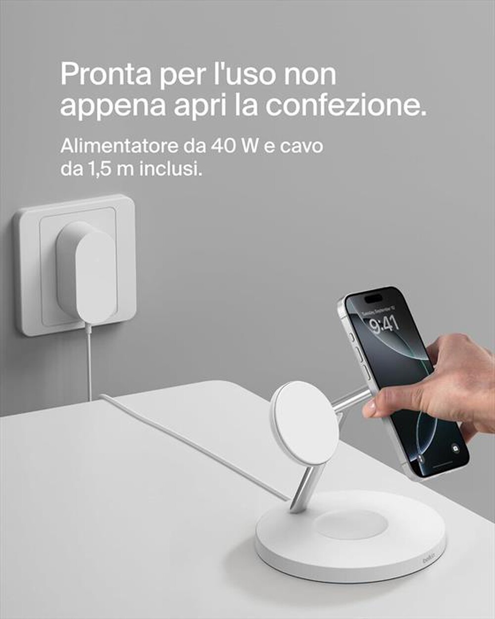 "BELKIN - BOOSTCHARGE PRO 3-IN-1 QI2 15W WIRELESS-Bianco"