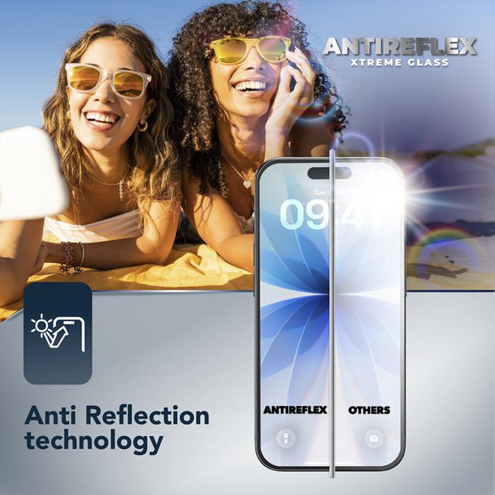 Immagine del prodotto CELLULARLINE - Pellicola ANTIREFLEX XTREME GLASS iPhone 18 Pro Ma-Trasparente