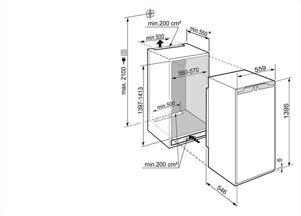 Immagine del prodotto LIEBHERR - Frigorifero incasso IRBD 4520-20 Classe D