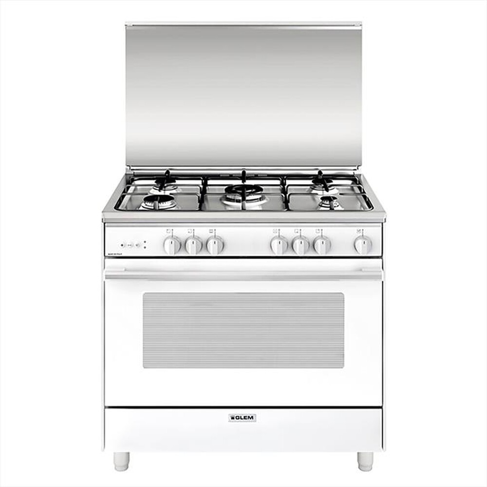 "GLEM GAS - Cucina a gas UN965VX Classe A-BIANCO"