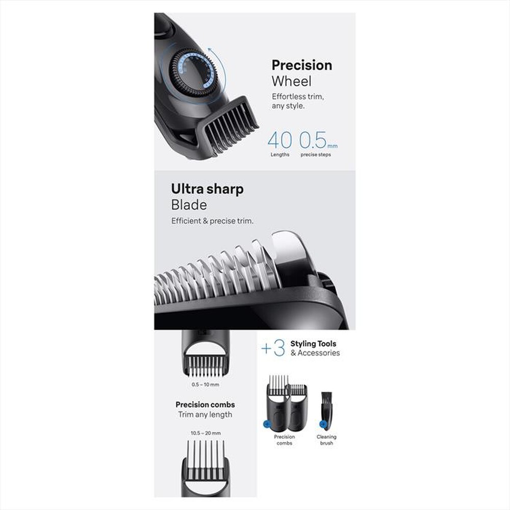 "BRAUN - Regolabarba BT 3520-NERO"