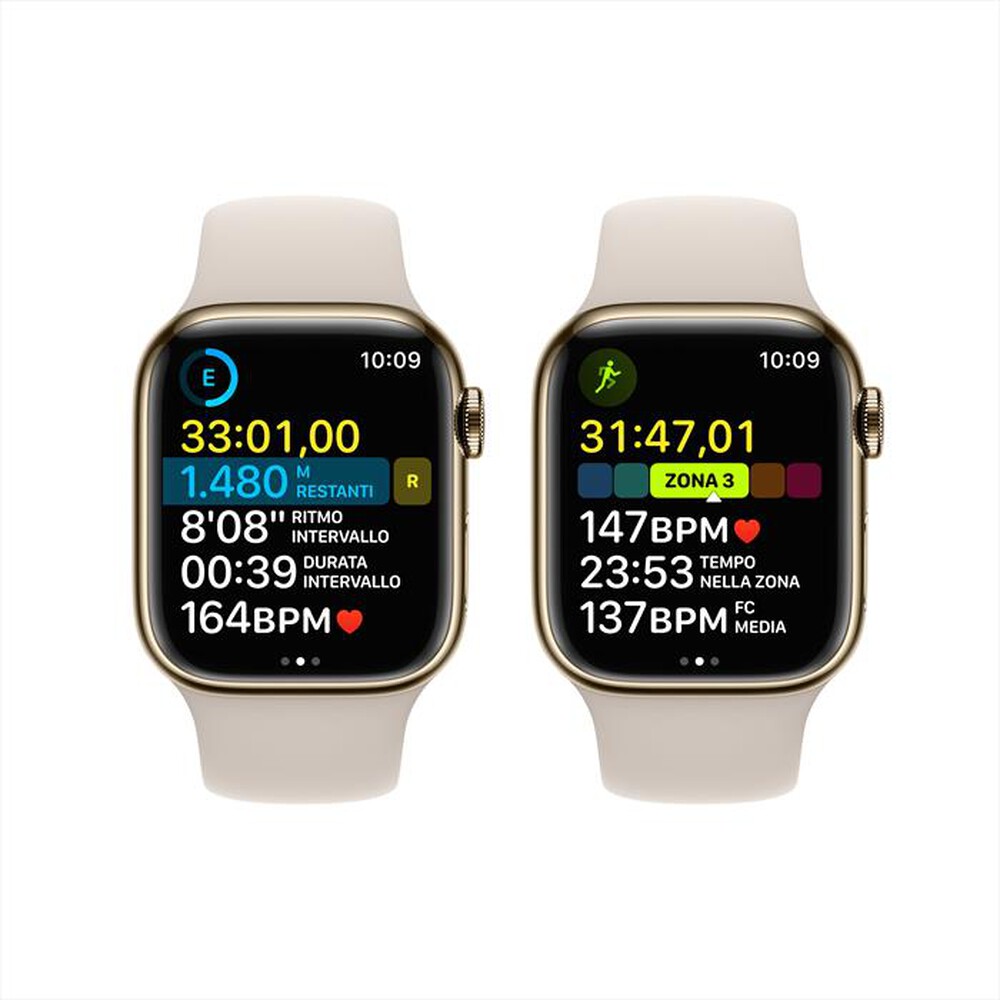 "APPLE - Watch Series 8 GPS + Cellular 41mm Acciaio-Oro - Galassia"