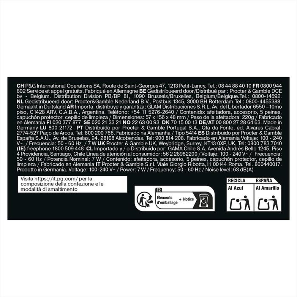 Immagine del prodotto BRAUN - Rasoio SHAVER 3010BT-BLU