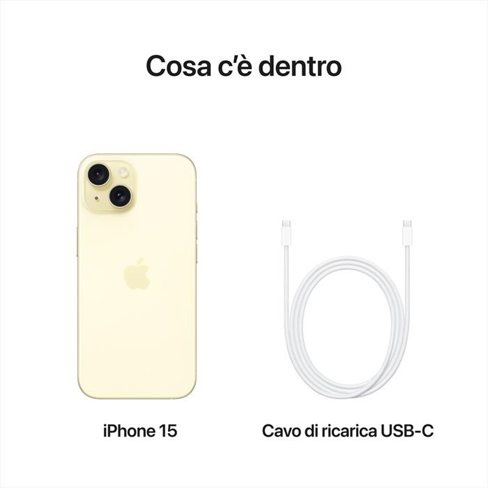 "APPLE - iPhone 15 128GB-Giallo"