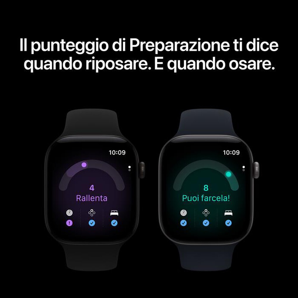 Immagine del prodotto APPLE - Watch Series 12 GPS 42mm Alluminio Nero-Sport Band Nero - S/M