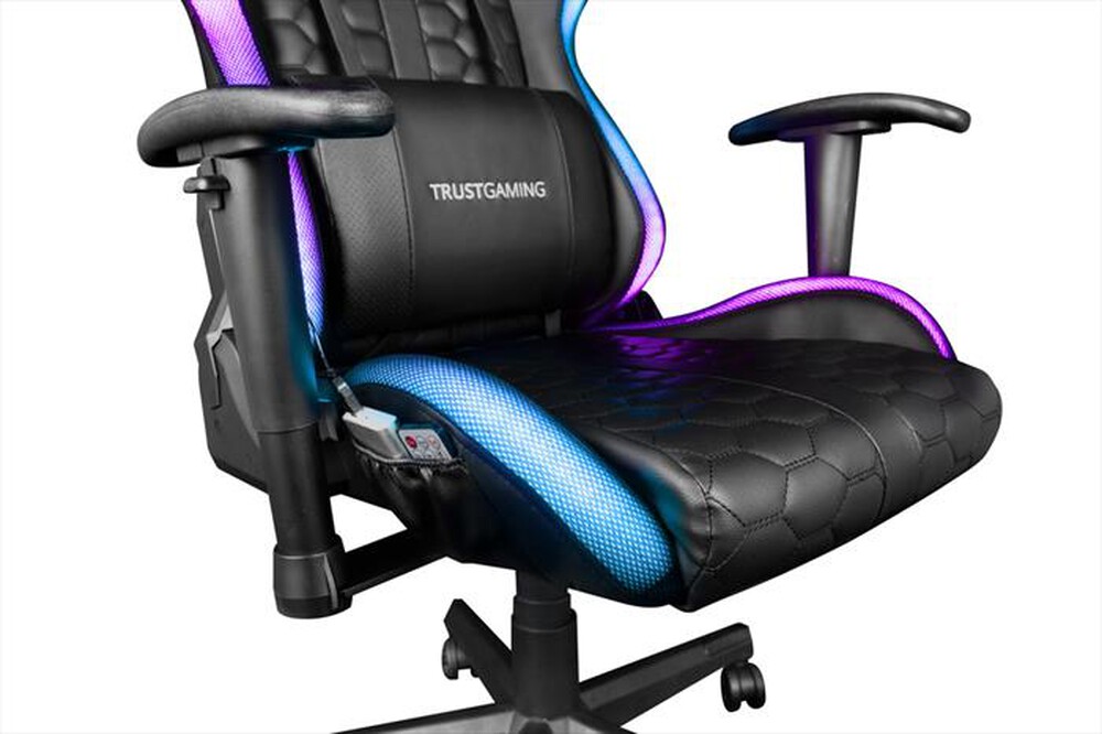 "TRUST - GXT716 RIZZA RGB LED CHAIR-Black RGB LED"