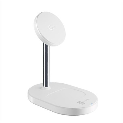 CELLULARLINE - MAG DUO Station di ricarica wireless-Bianco