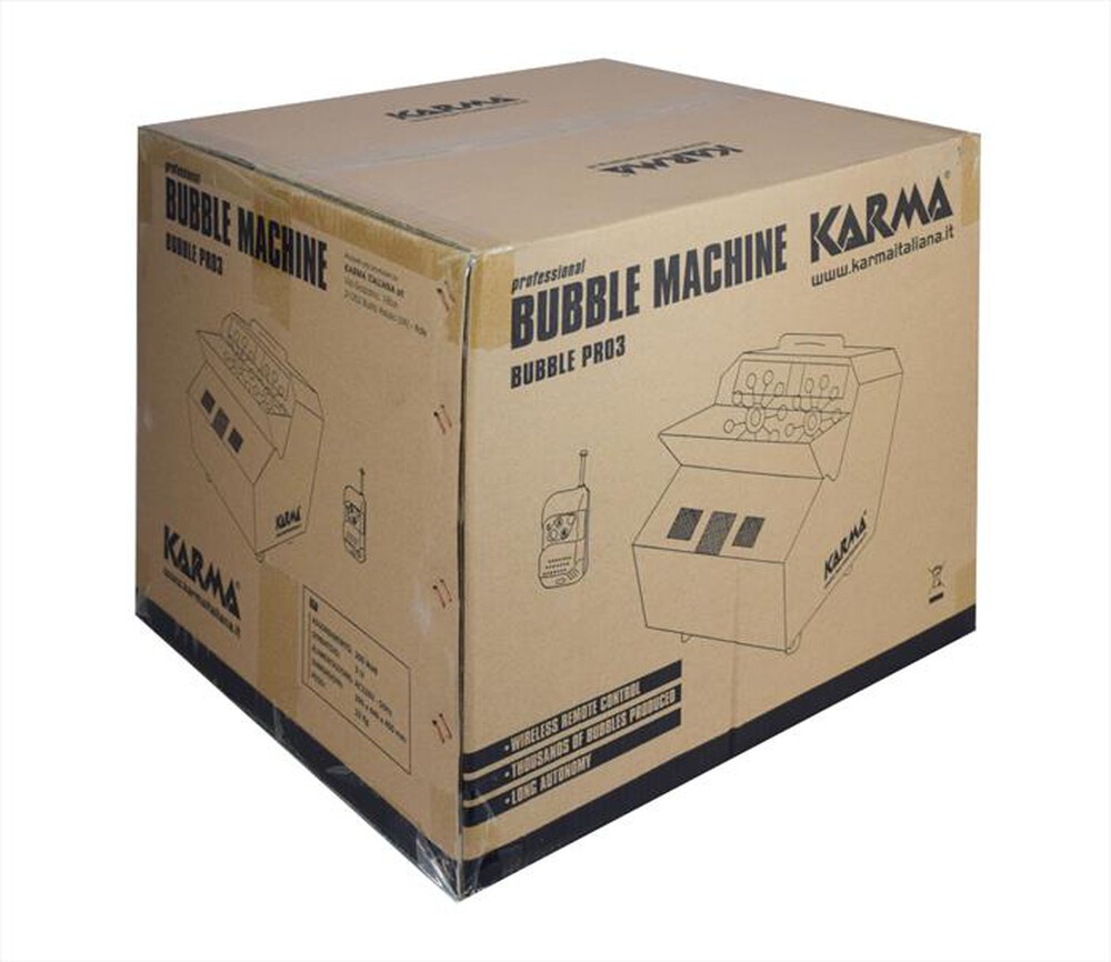 "KARMA - Macchina per bolle BUBBLE PRO3-Nera"