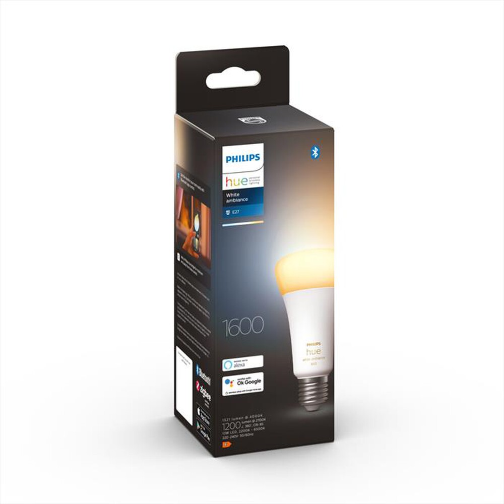 "PHILIPS - HUE WHITE AMBIANCE LAMPADINA E27 13.5W-Bianca"