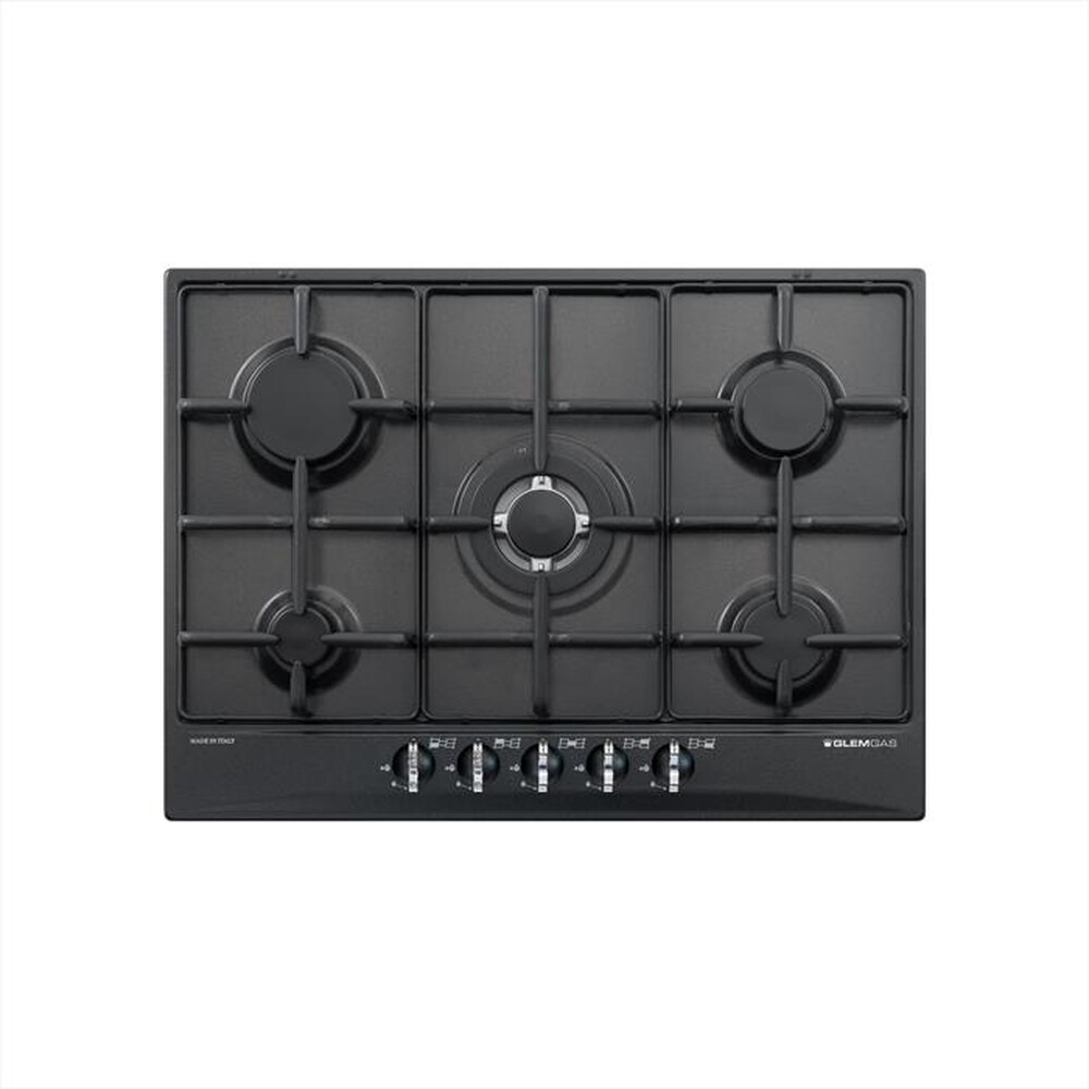 "GLEM GAS - Piano cottura a gas GT755AC 68,5 cm-ANTRACITE"