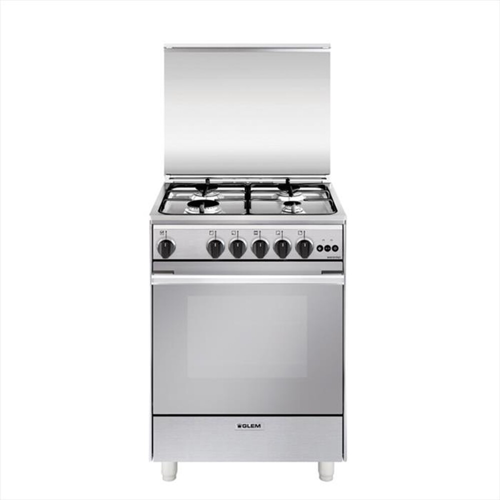 "GLEM GAS - Cucina a gas U654VI Classe A-INOX"