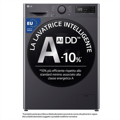 LG - Lavatrice AI DD R5 F4R5011TSMB 11kg Classe A-Nero