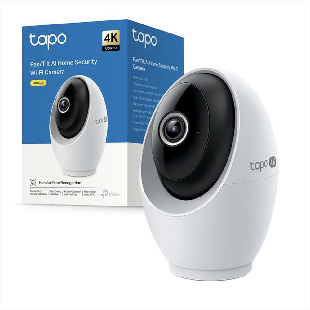 Immagine del prodotto TP-LINK - TAPOC260 TELECAMERA WI-FI PAN/TILT  INTERNA 4K 8MP-bianco