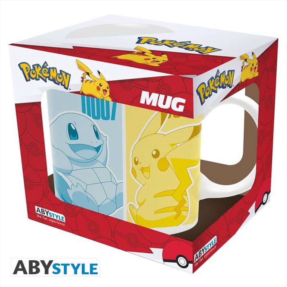 "ABYSSE - POKEMON - TAZZA 320 ML  PIKACHU & KANTO-Multicolore"