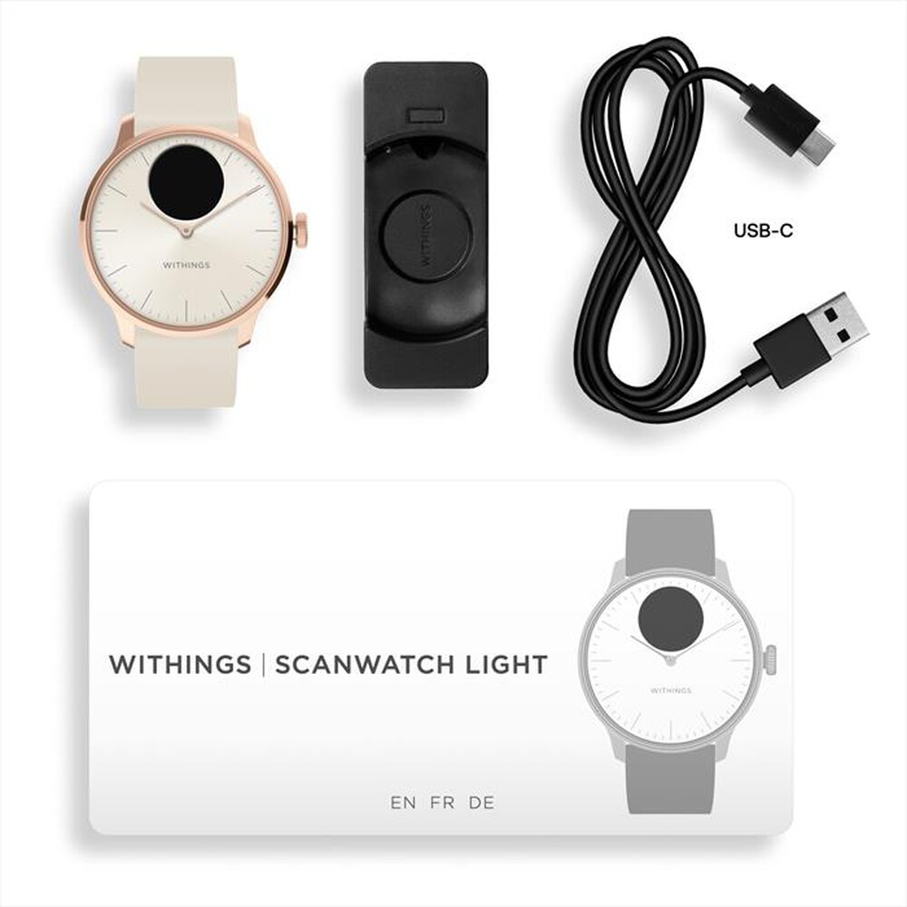 "WITHINGS - ScanWatch Light 37mm-Rose Gold Sand"