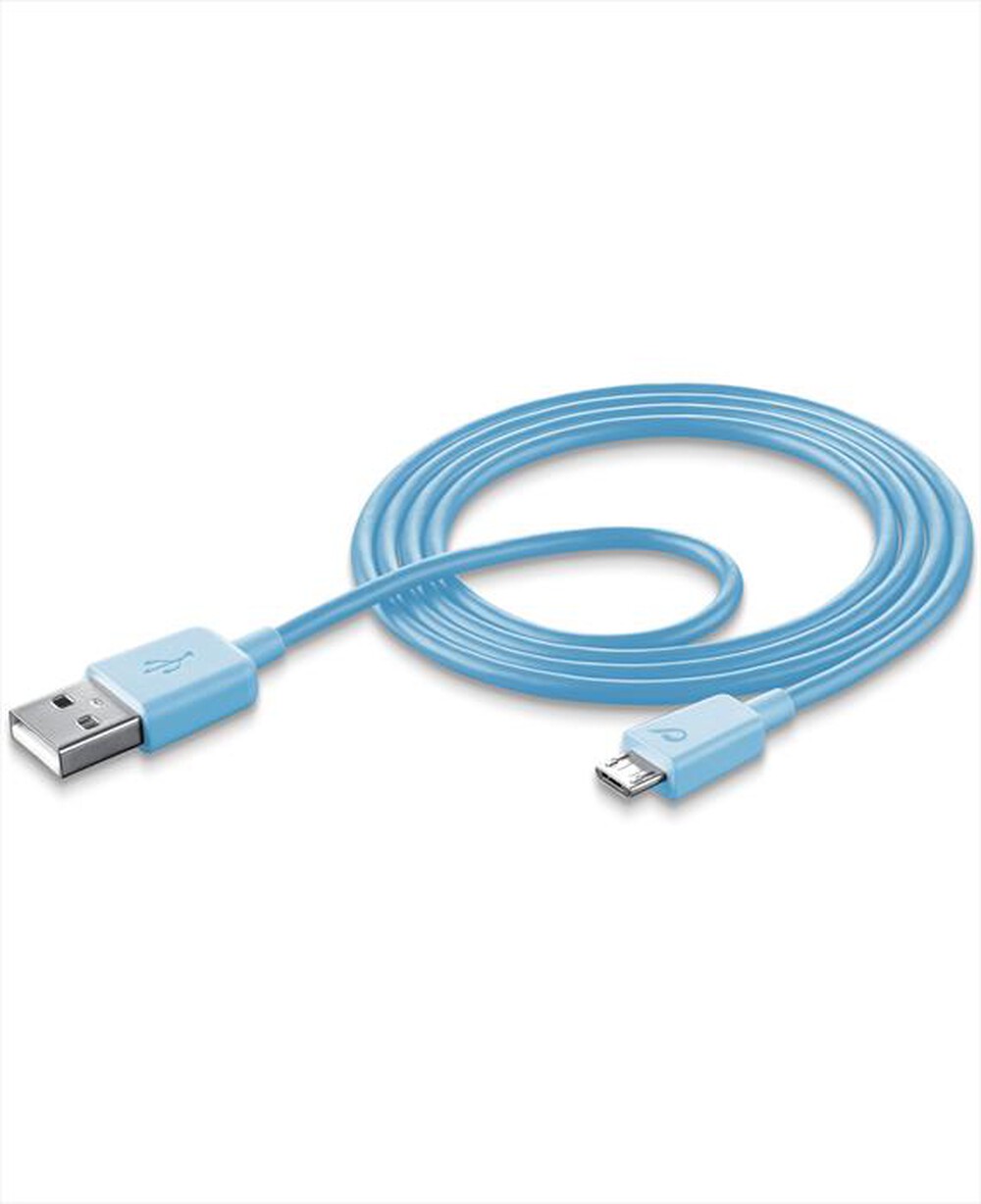 "CELLULARLINE - USB Data Cable - Micro USB - Blu"