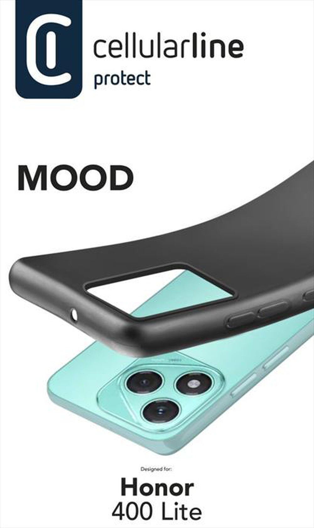 Immagine del prodotto CELLULARLINE - Cover flessibile in gomma MOOD per Honor 400 Lite-Nero