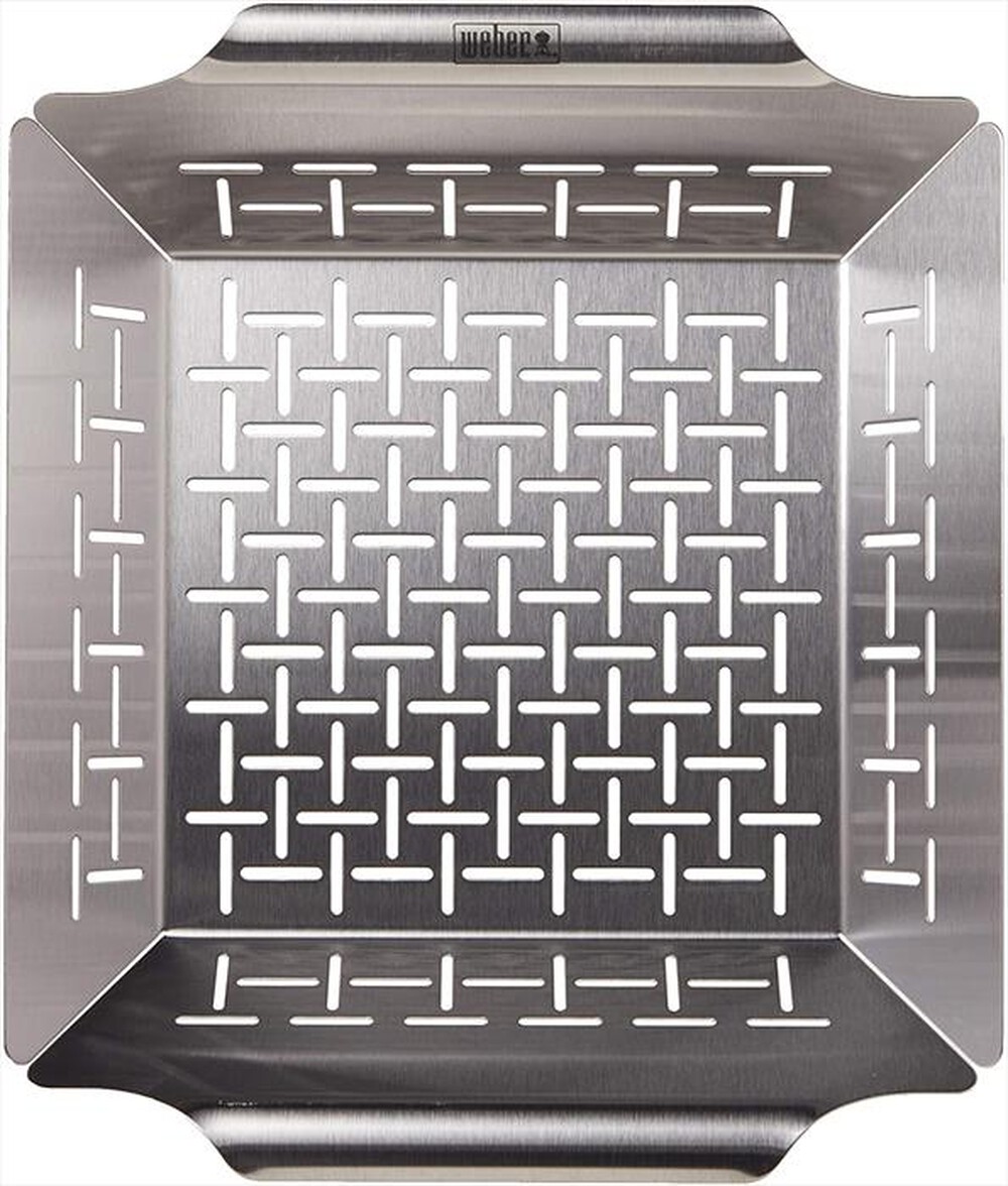 "WEBER - VASSOIO PER VERDURA IN INOX 34X38X5-inox"