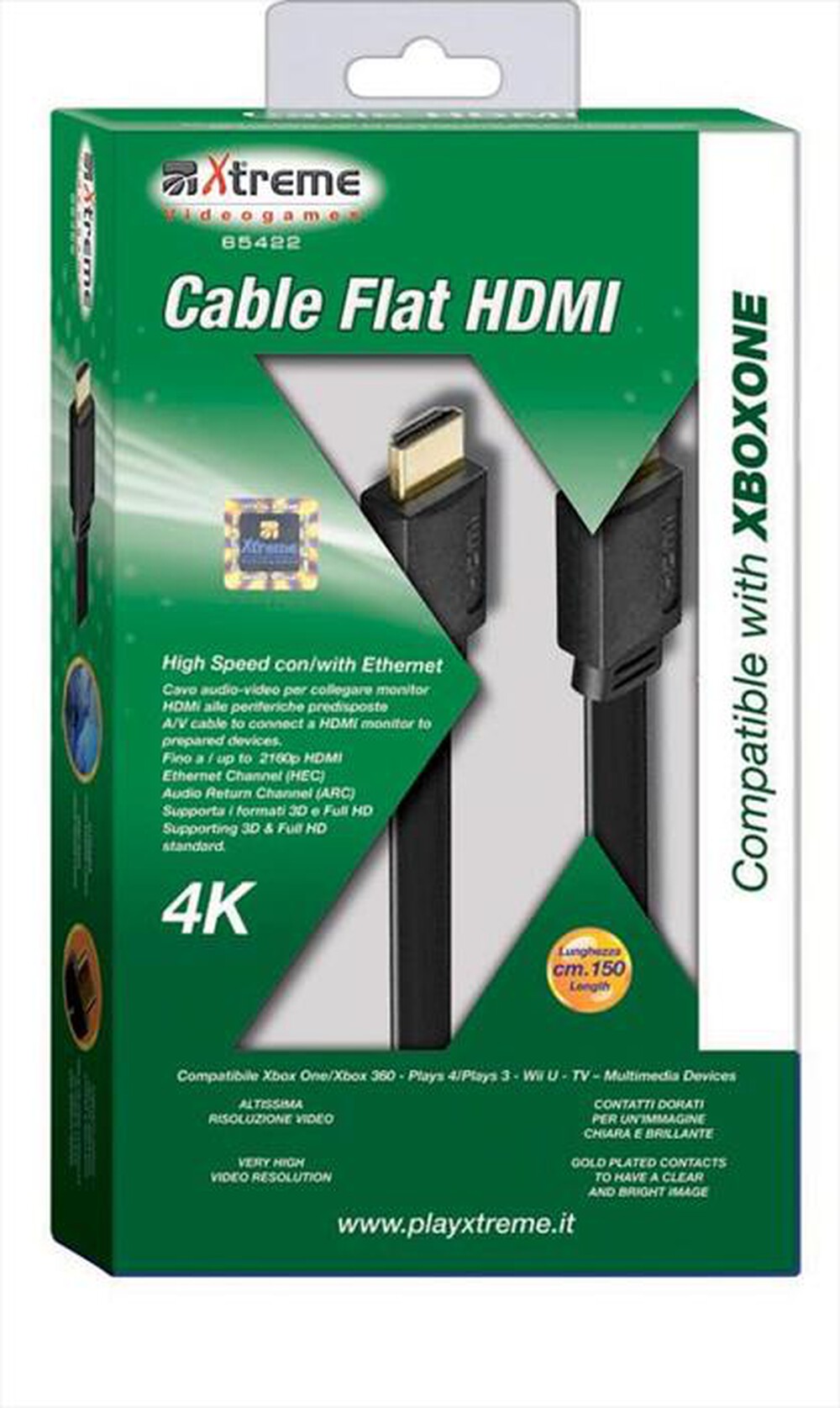 Immagine del prodotto XTREME - 65422 - Xbox One Cavo HDMI Flat 4K