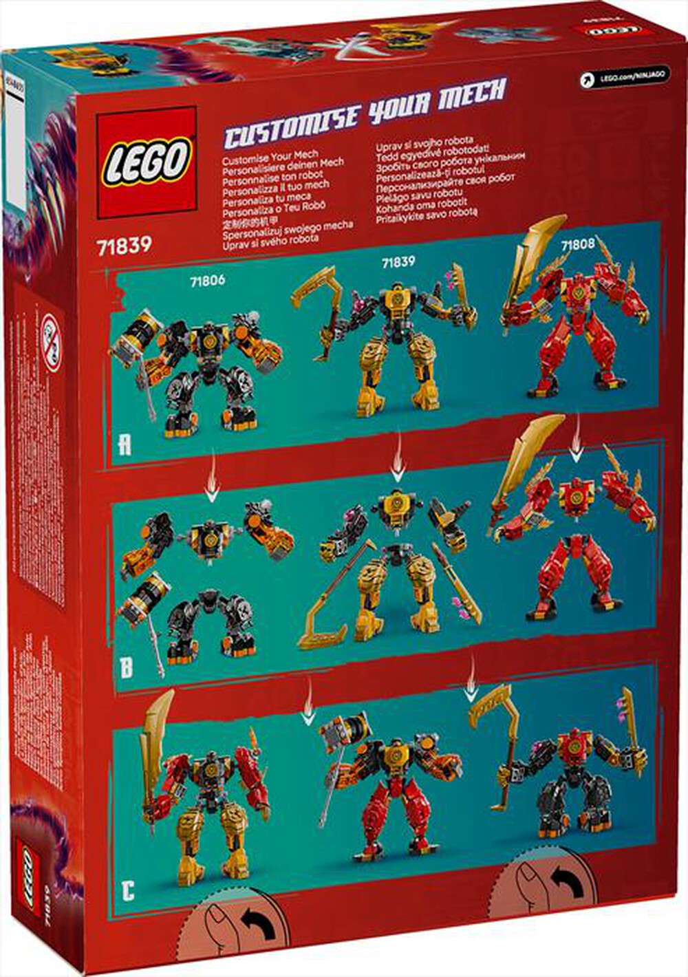 Immagine del prodotto LEGO - NINJAGO Battle Mech Spinjitzu di Arin 71839