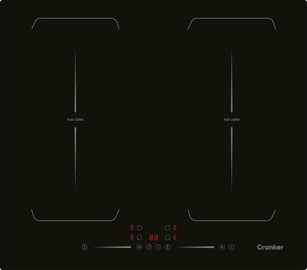 CRANKER - Piano cottura elettrico CR-PI400FLEXY 56 cm-NERO