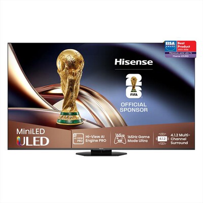 HISENSE - Smart Tv Mini LED PRO 65" 4K Ultra HD 65U8Q 165Hz-Metallo - Grigio Carbone
