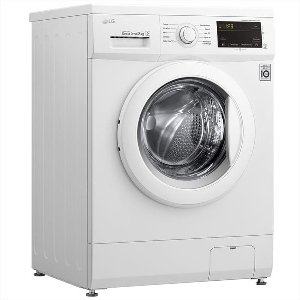 "LG - Lavatrice F4J3TN3WE 8 Kg Classe D-White"