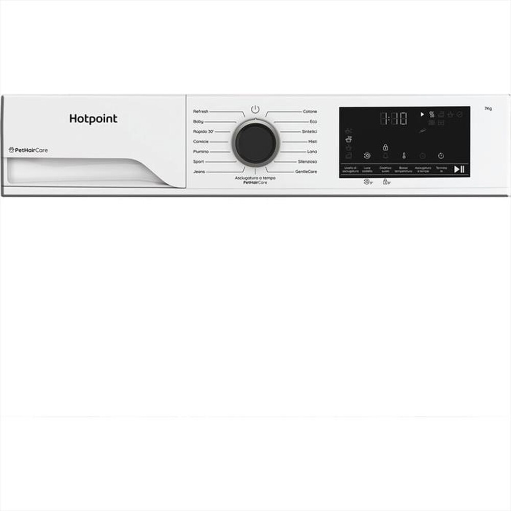Immagine del prodotto HOTPOINT ARISTON - HPTS 74D BS IT 7KG SLIM, CLASSE C, PETHAIR REMOVAL-Bianco