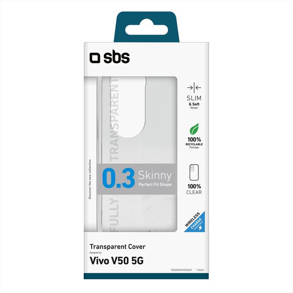 Immagine del prodotto SBS - Cover in TPU trasparente per Vivo V50 5G-Trasparente