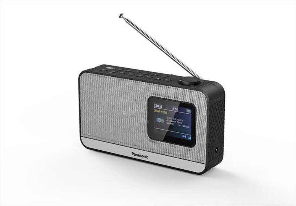 Immagine del prodotto PANASONIC - Radio Portatile FM/DAB+, Bluetooth RF-D15-SIlver/Nero