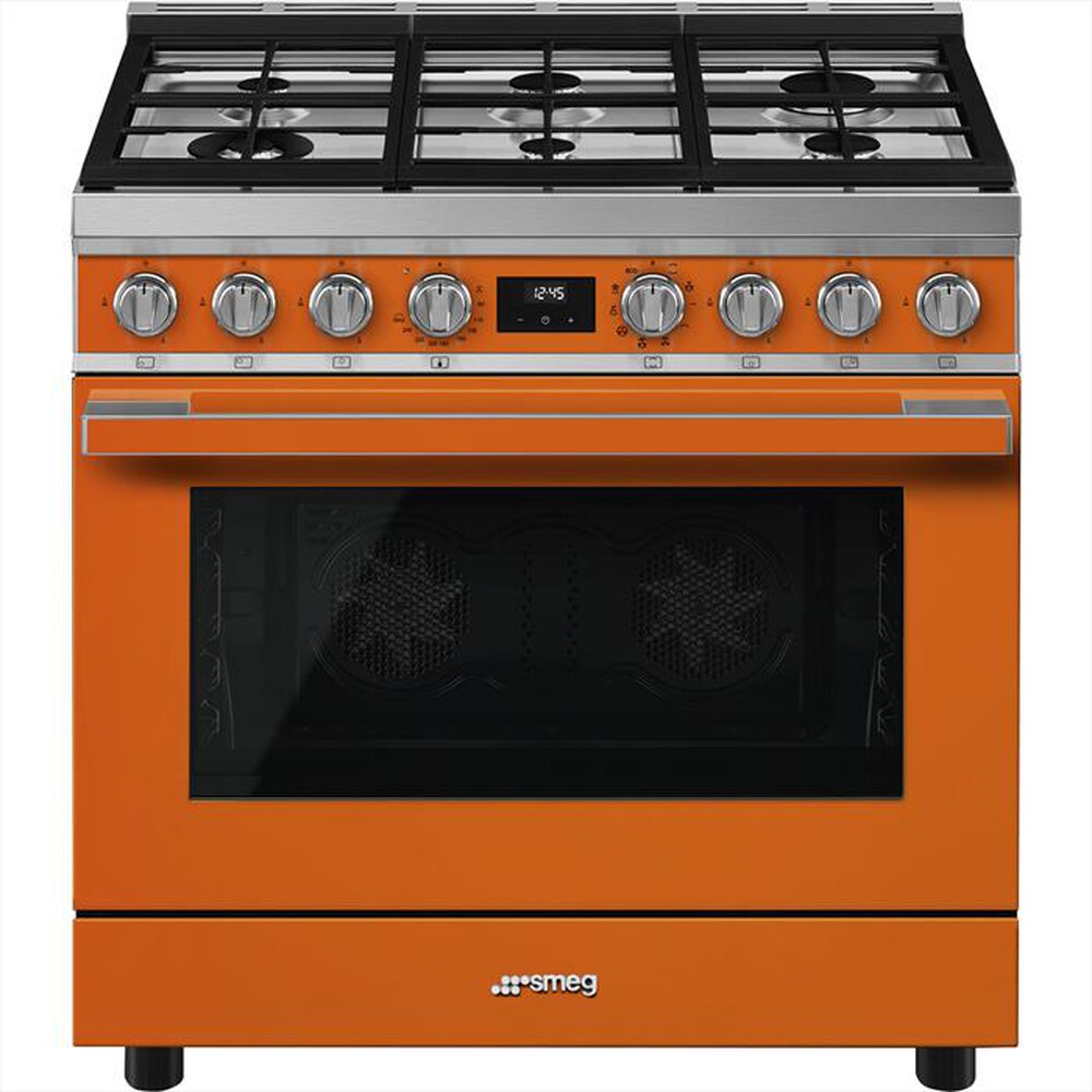 "SMEG - Cucina a gas CPF9GMOR1 Classe A-Arancione"
