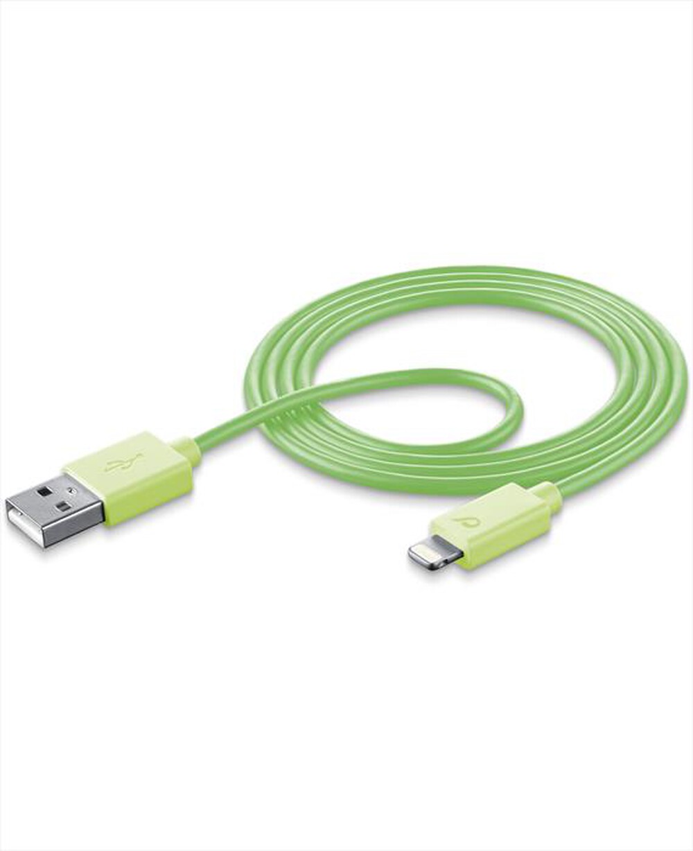 "CELLULARLINE - USB Data Cable - Lightning - Verde"