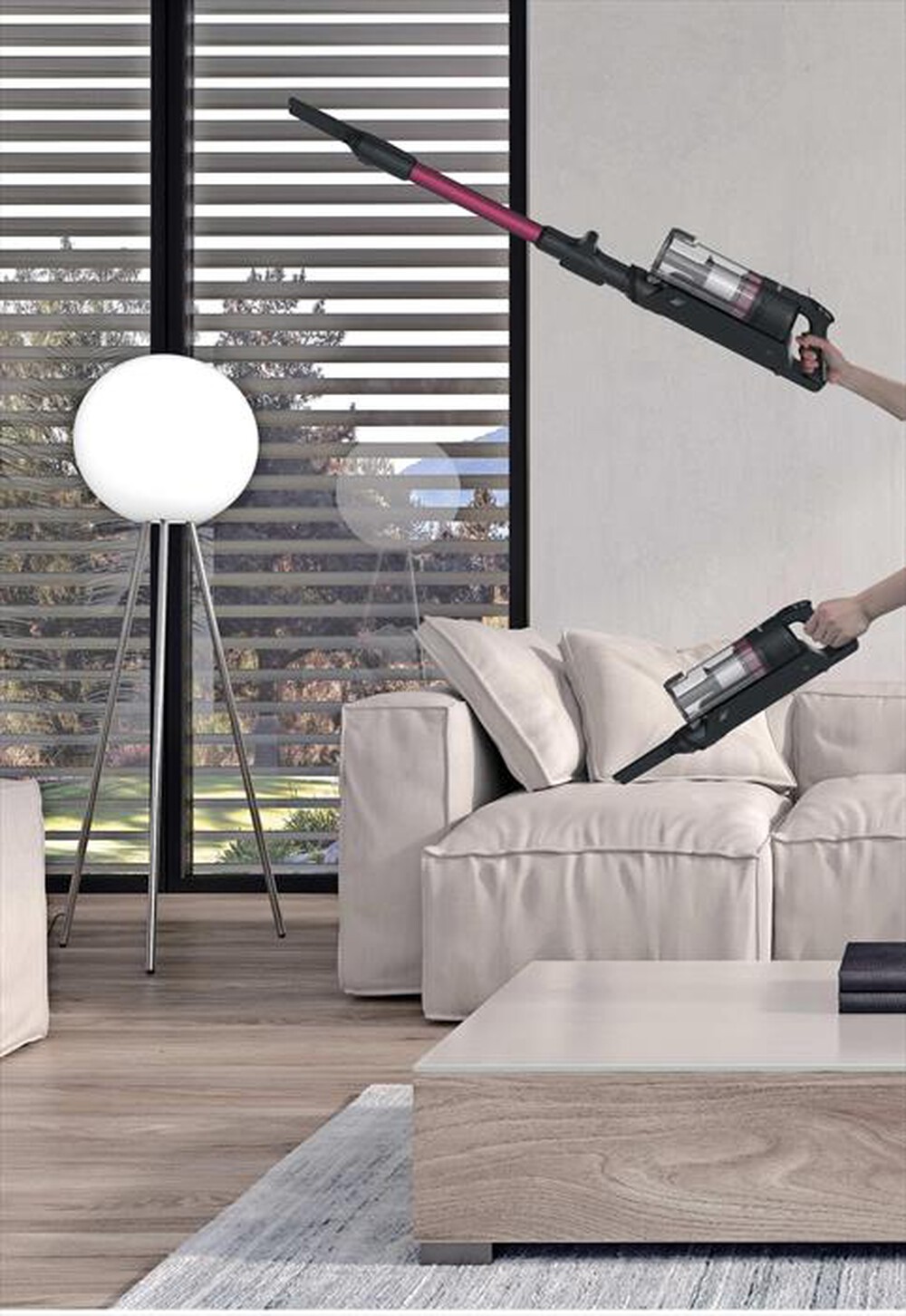 Immagine del prodotto HOOVER - Aspirapolvere a bastone 2 in 1 HF1M10HX 011-Magenta, Nero