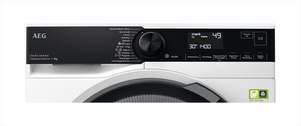 "AEG - Lavatrice LR9H94SGB 9 Kg Classe A-Bianco"