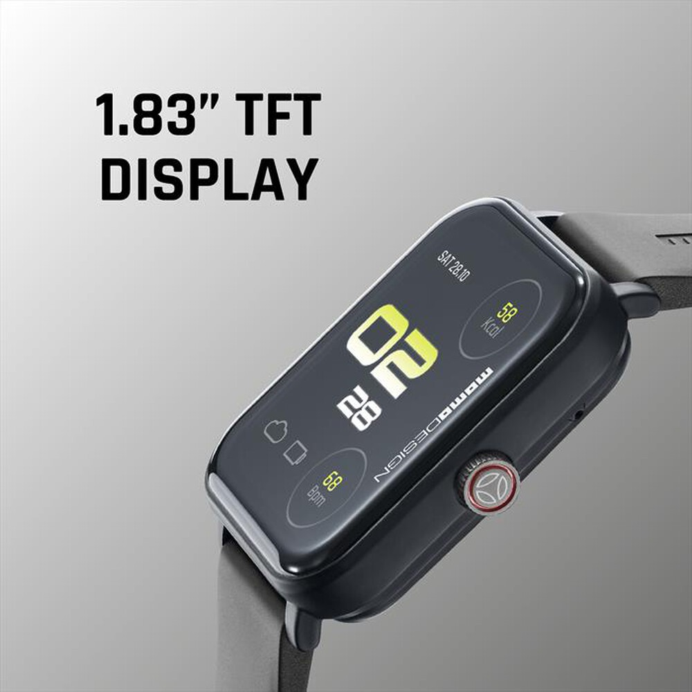 Immagine del prodotto CELLULARLINE - Smartwatch STEALTH BLUETOOTH 1.83" TFT MOMO DESIGN-Nero