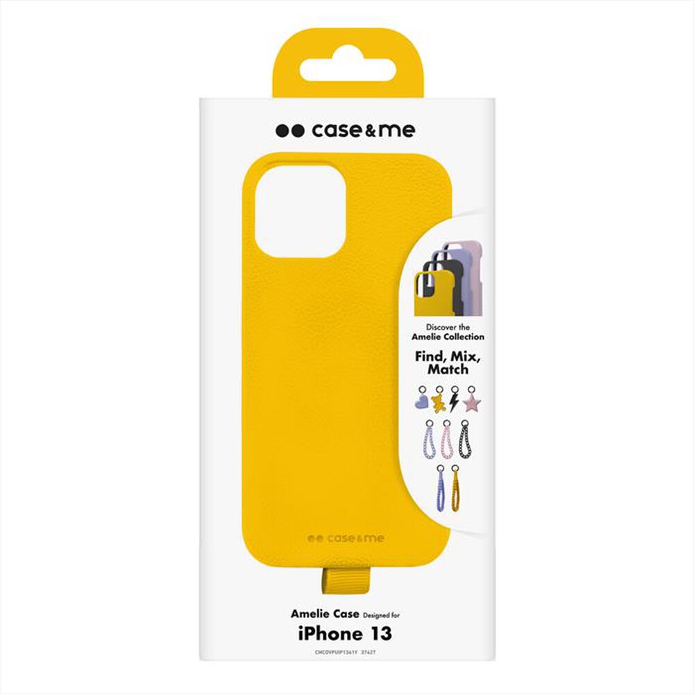 "CASEME - Cover ecoleather CMCOVPUIP1361Y per iPhone 13-Giallo"