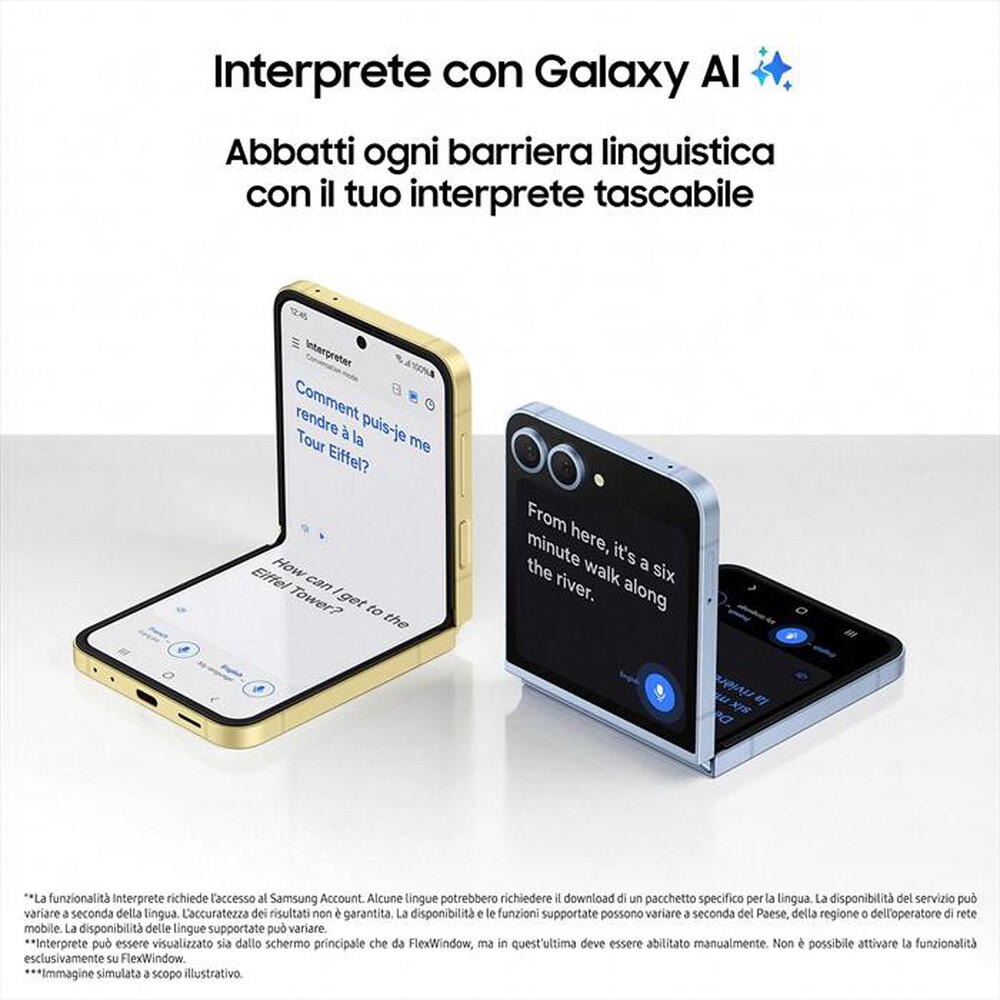 Immagine del prodotto SAMSUNG - Galaxy Z Flip6 12+256GB-Silver Shadow